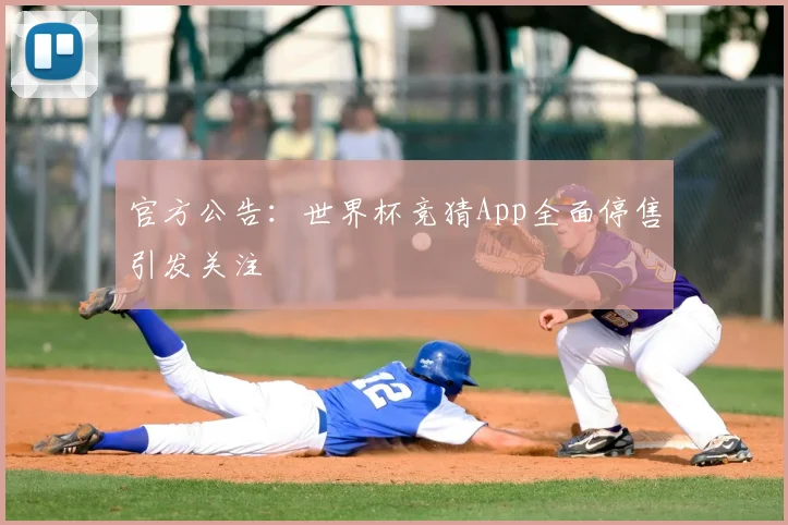 官方公告:世界杯竞猜App全面停售引发关注