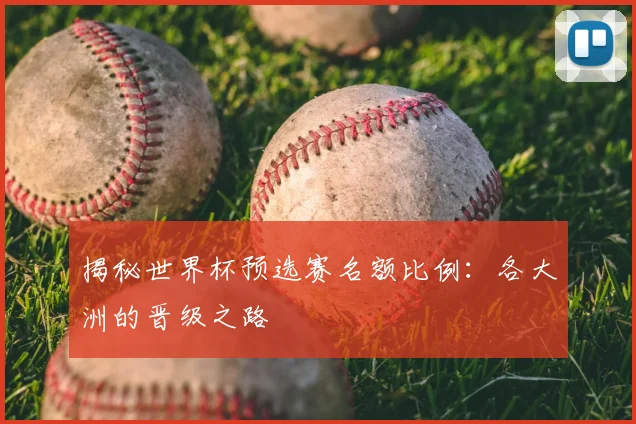 揭秘世界杯预选赛名额比例:各大洲的晋级之路